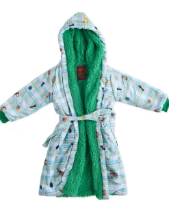 Robes*Kip&Co x Eleventh Hour Kuddle Kids Robe Snookered Tartan