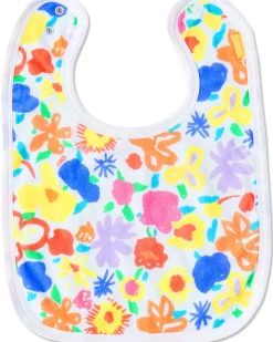 Bibs*Kip&Co x Ken Done Summer Floral White Organic Cotton Bib