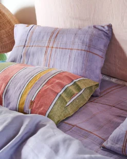 Fitted Sheets*Kip&Co Linen Fitted Sheet Santa Monica Tartan